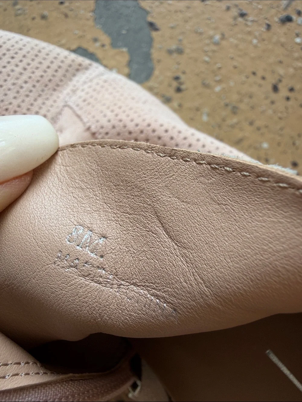 Paolo perforated suede